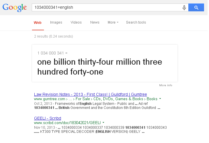 numbers