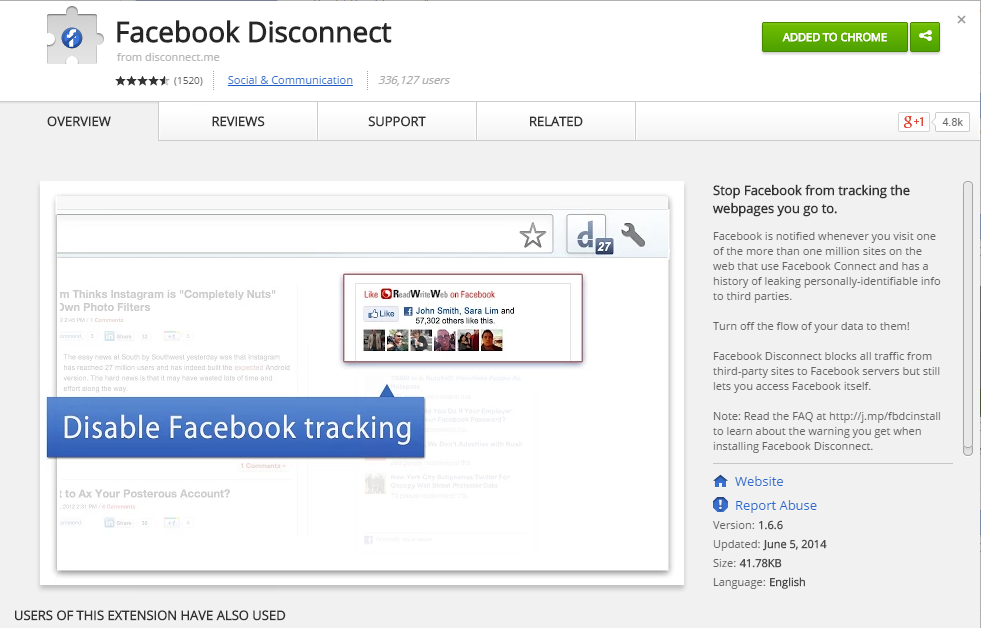 using-facebook-disconnect